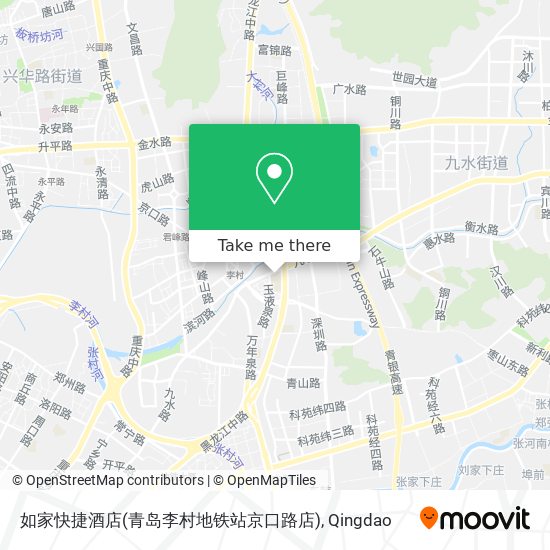 如家快捷酒店(青岛李村地铁站京口路店) map