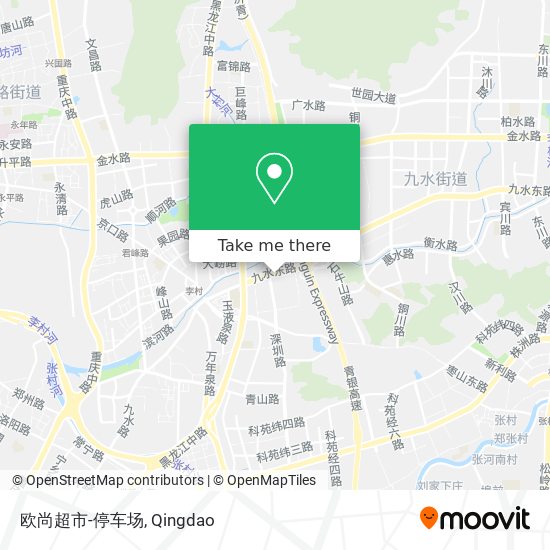 欧尚超市-停车场 map