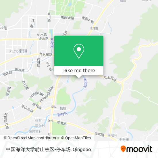 中国海洋大学崂山校区-停车场 map