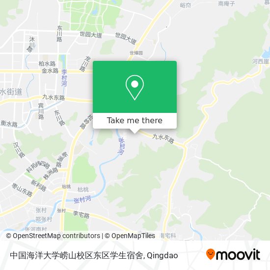 中国海洋大学崂山校区东区学生宿舍 map