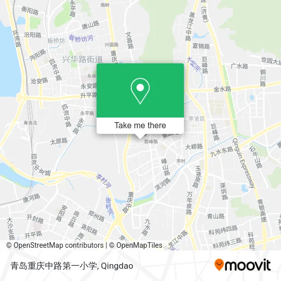 青岛重庆中路第一小学 map