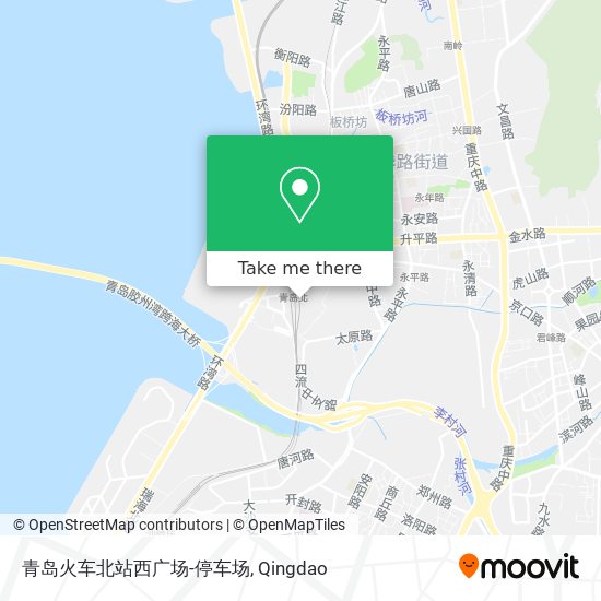 青岛火车北站西广场-停车场 map