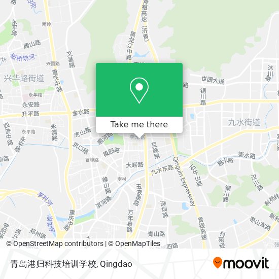 青岛港归科技培训学校 map