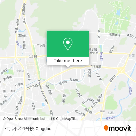 生活小区-1号楼 map