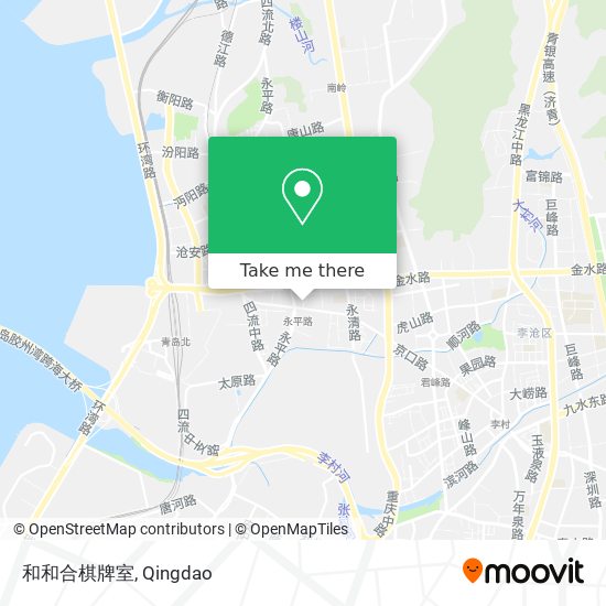 和和合棋牌室 map
