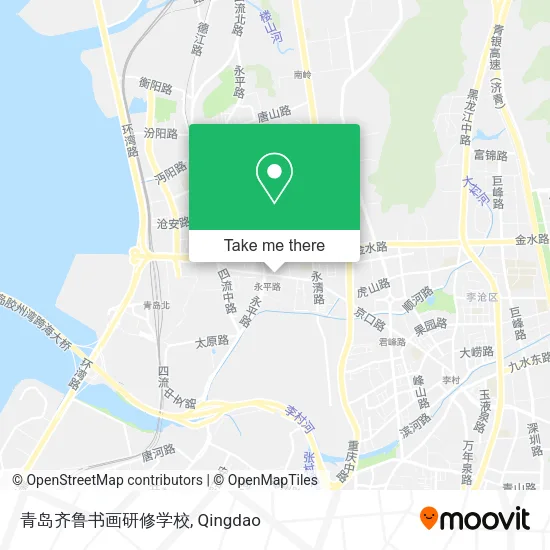 青岛齐鲁书画研修学校 map