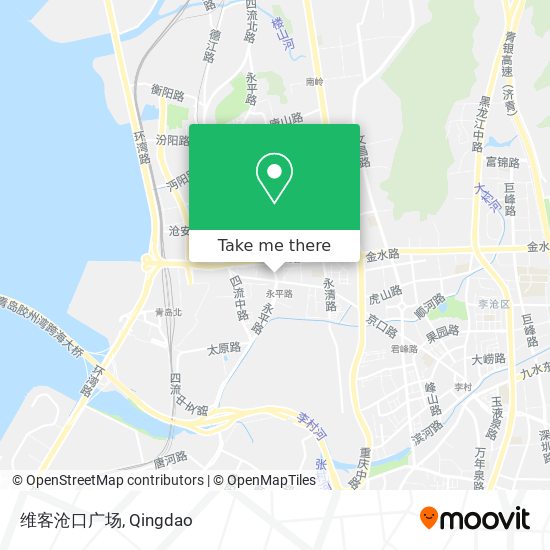 维客沧口广场 map