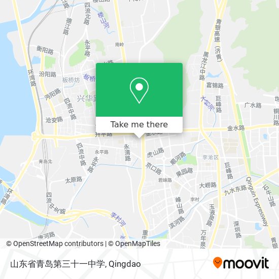 山东省青岛第三十一中学 map