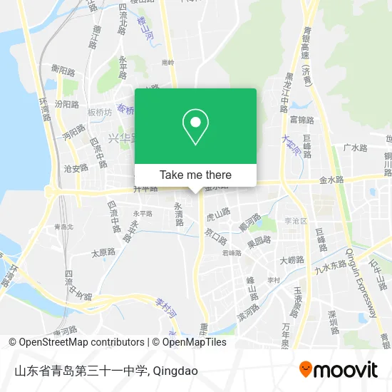 山东省青岛第三十一中学 map