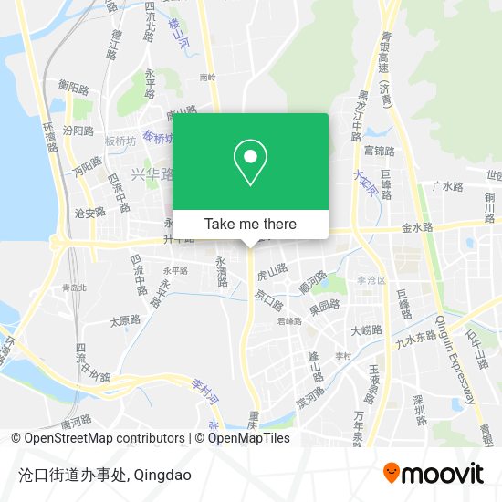 沧口街道办事处 map
