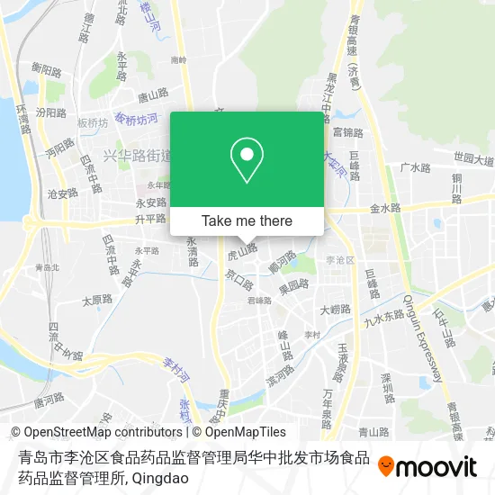 青岛市李沧区食品药品监督管理局华中批发市场食品药品监督管理所 map
