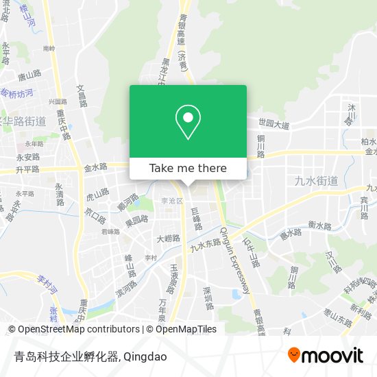 青岛科技企业孵化器 map