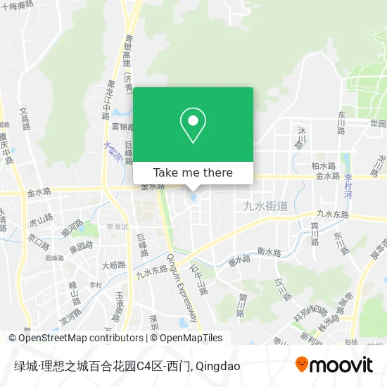 绿城·理想之城百合花园C4区-西门 map