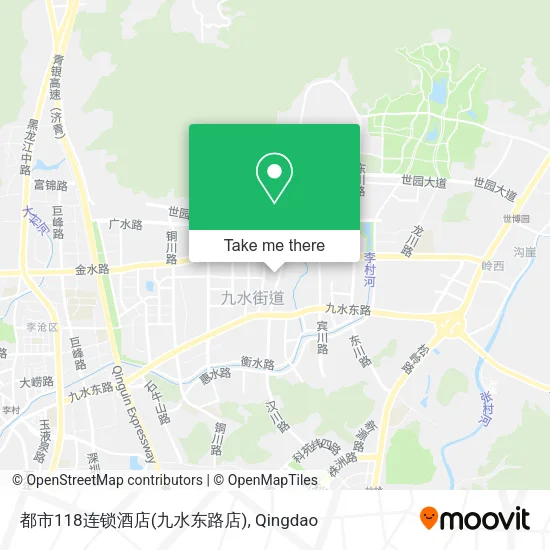 都市118连锁酒店(九水东路店) map