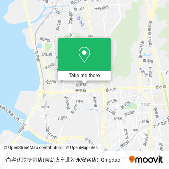 尚客优快捷酒店(青岛火车北站永安路店) map