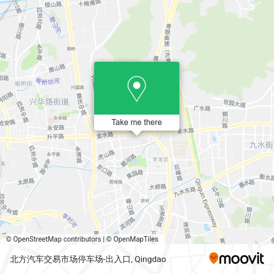 北方汽车交易市场停车场-出入口 map