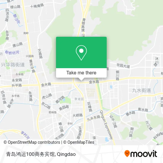 青岛鸿运100商务宾馆 map