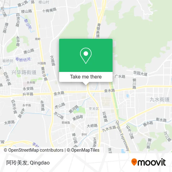阿玲美发 map