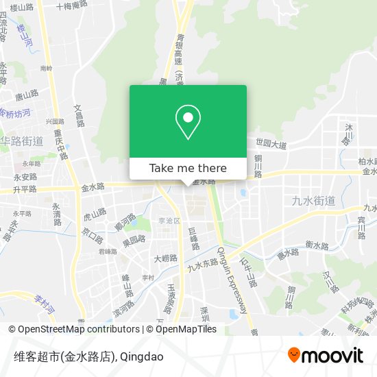 维客超市(金水路店) map