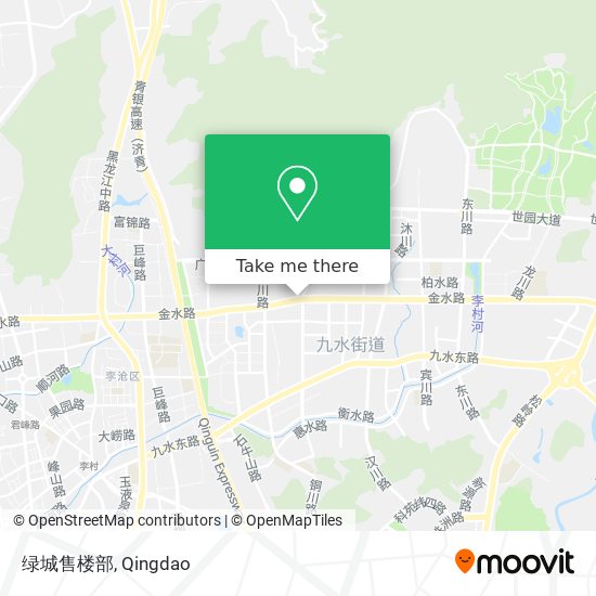 绿城售楼部 map