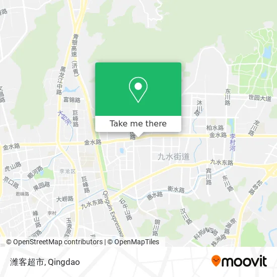 潍客超市 map