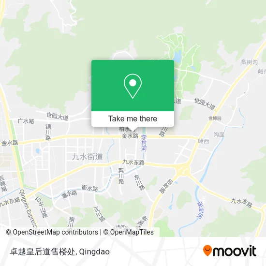 卓越皇后道售楼处 map