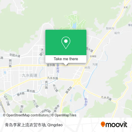 青岛李家上流农贸市场 map