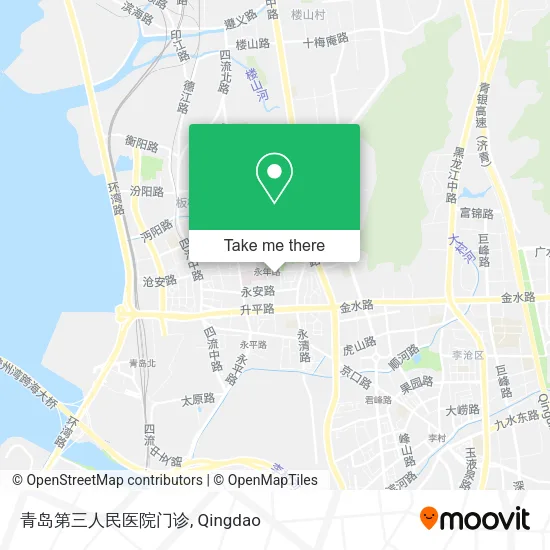 青岛第三人民医院门诊 map