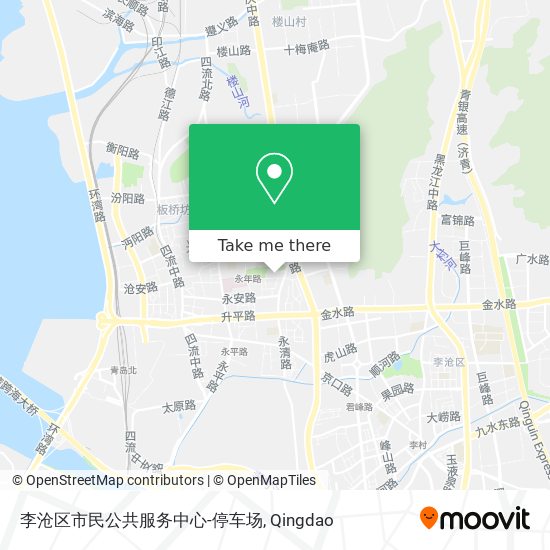 李沧区市民公共服务中心-停车场 map