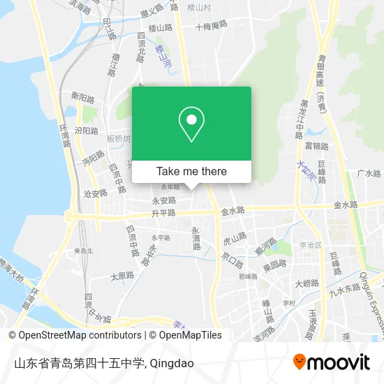 山东省青岛第四十五中学 map
