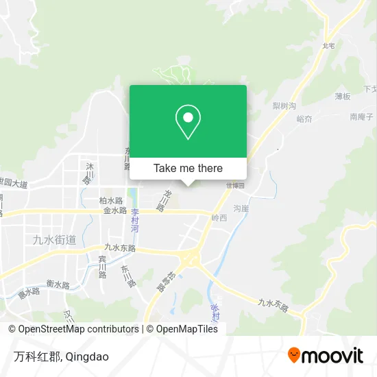 万科红郡 map