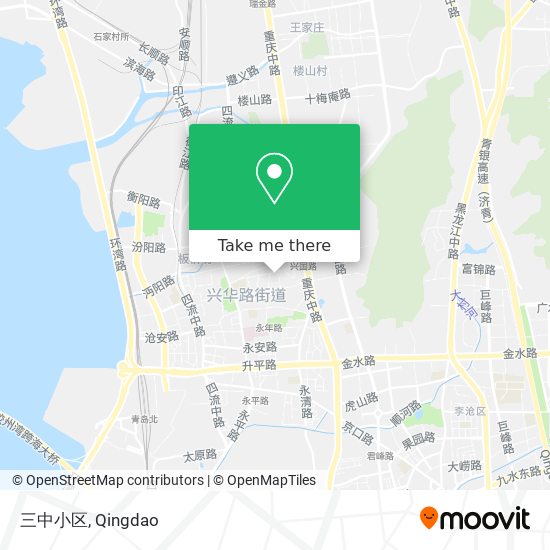三中小区 map