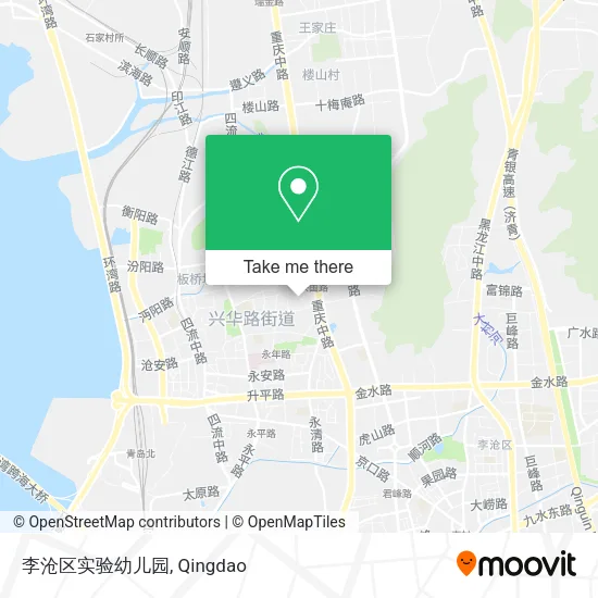 李沧区实验幼儿园 map