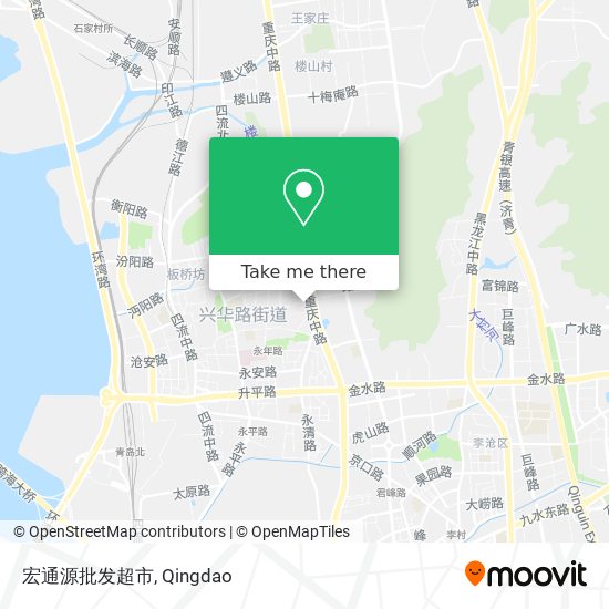 宏通源批发超市 map