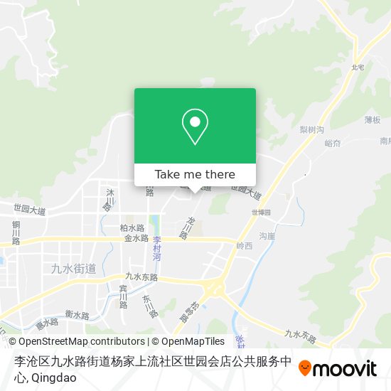 李沧区九水路街道杨家上流社区世园会店公共服务中心 map