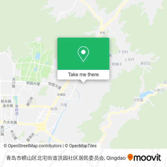 青岛市崂山区北宅街道洪园社区居民委员会 map