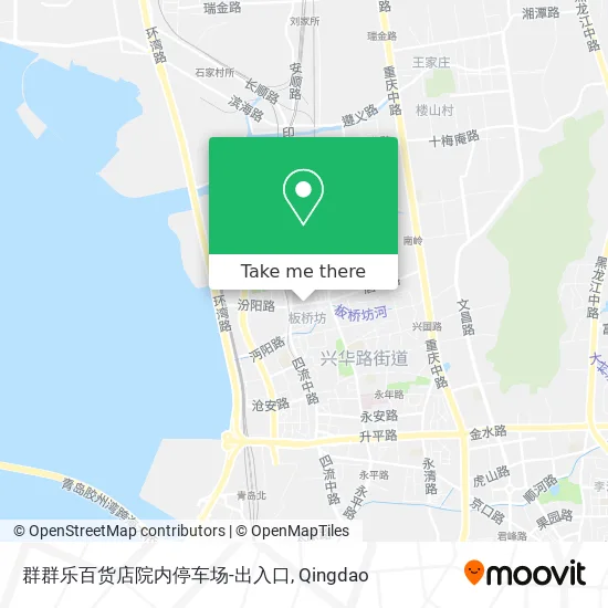 群群乐百货店院内停车场-出入口 map