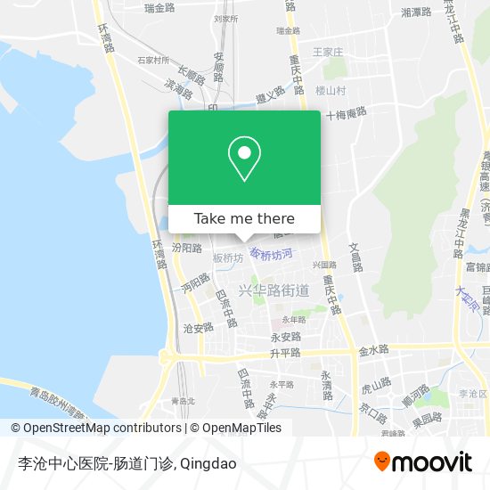 李沧中心医院-肠道门诊 map