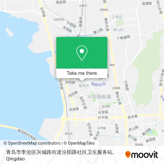 青岛市李沧区兴城路街道汾阳路社区卫生服务站 map