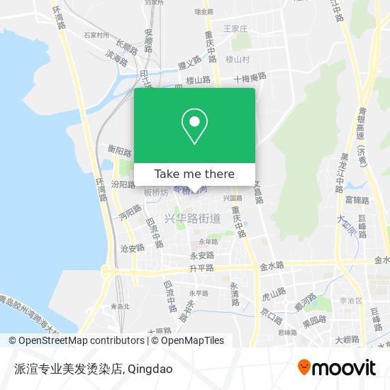 派渲专业美发烫染店 map