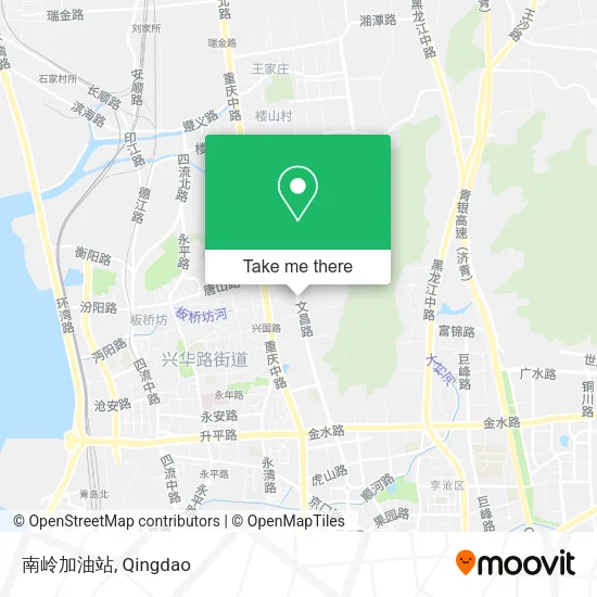 南岭加油站 map