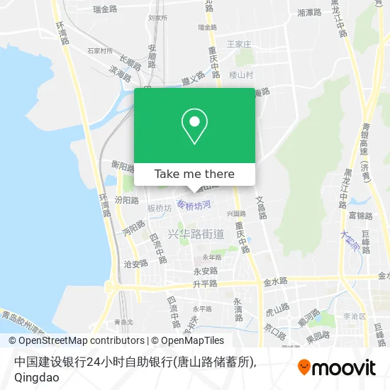 中国建设银行24小时自助银行(唐山路储蓄所) map