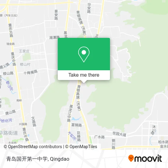 青岛国开第一中学 map