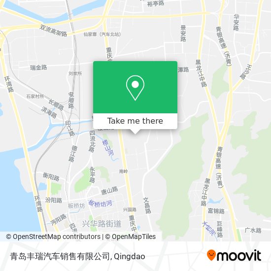 青岛丰瑞汽车销售有限公司 map