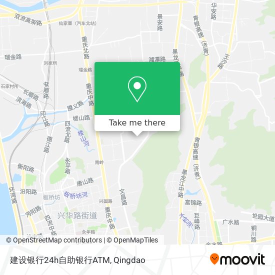 建设银行24h自助银行ATM map