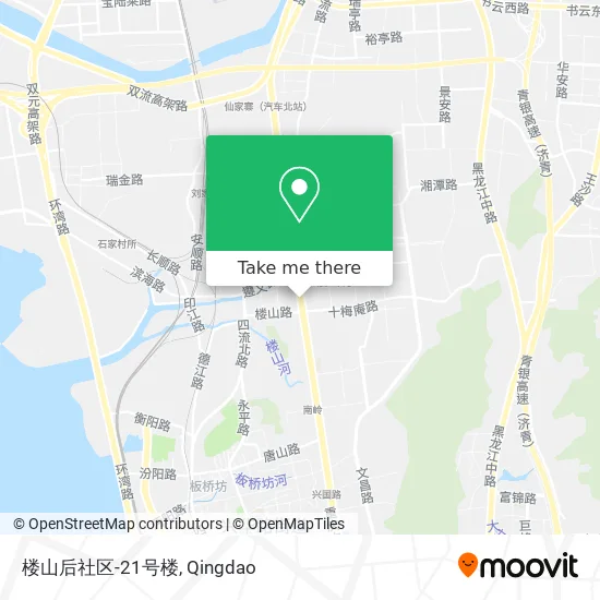楼山后社区-21号楼 map