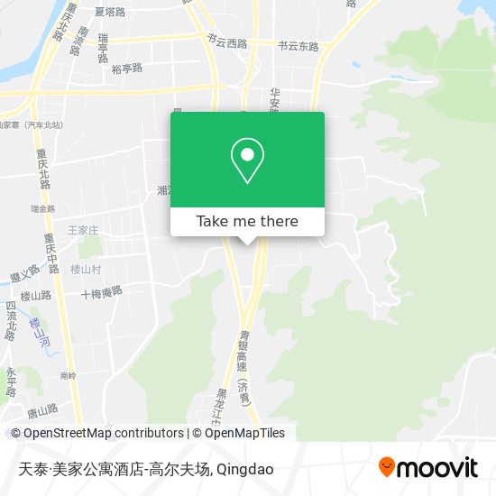 天泰·美家公寓酒店-高尔夫场 map