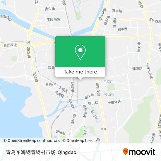 青岛东海钢管钢材市场 map