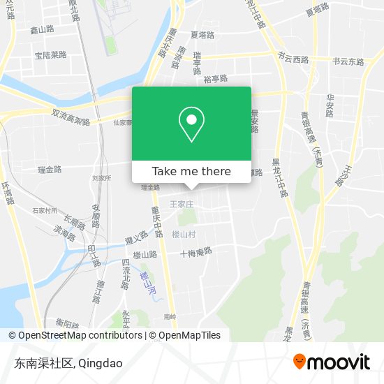 东南渠社区 map