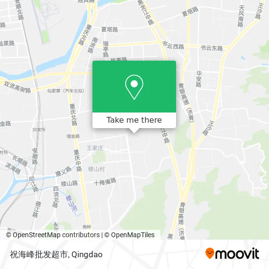 祝海峰批发超市 map